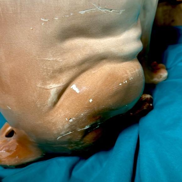 VINTAGE/1966 21 1/2 inches tall 13 1/2 wide, ceramic “CREST” cougar piggy bank - Picture 5 of 9